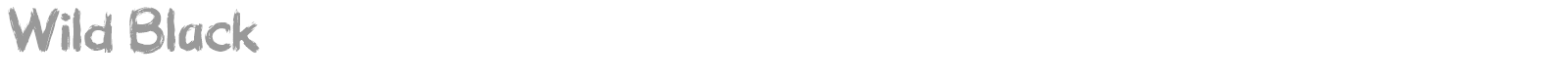 Wild Black font preview
